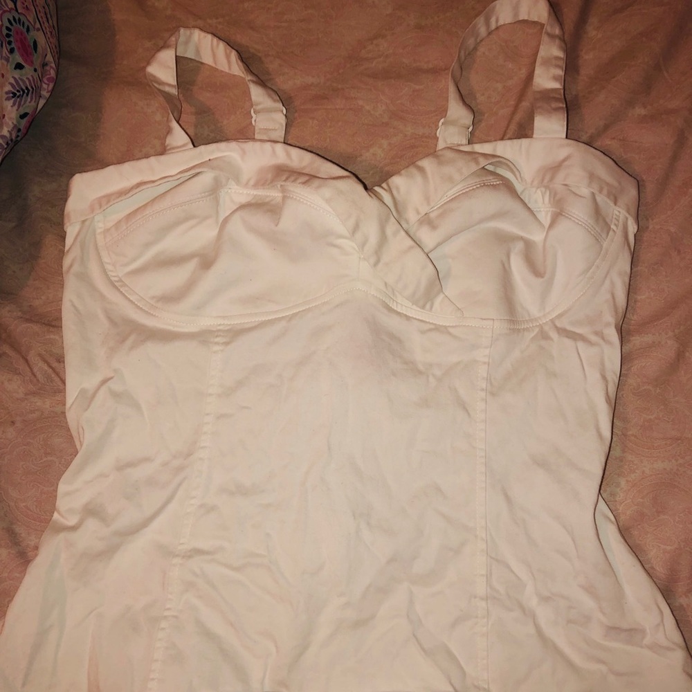 White Vamp Top